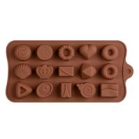 форма силиконовая для шоколада Печенье и конфеты